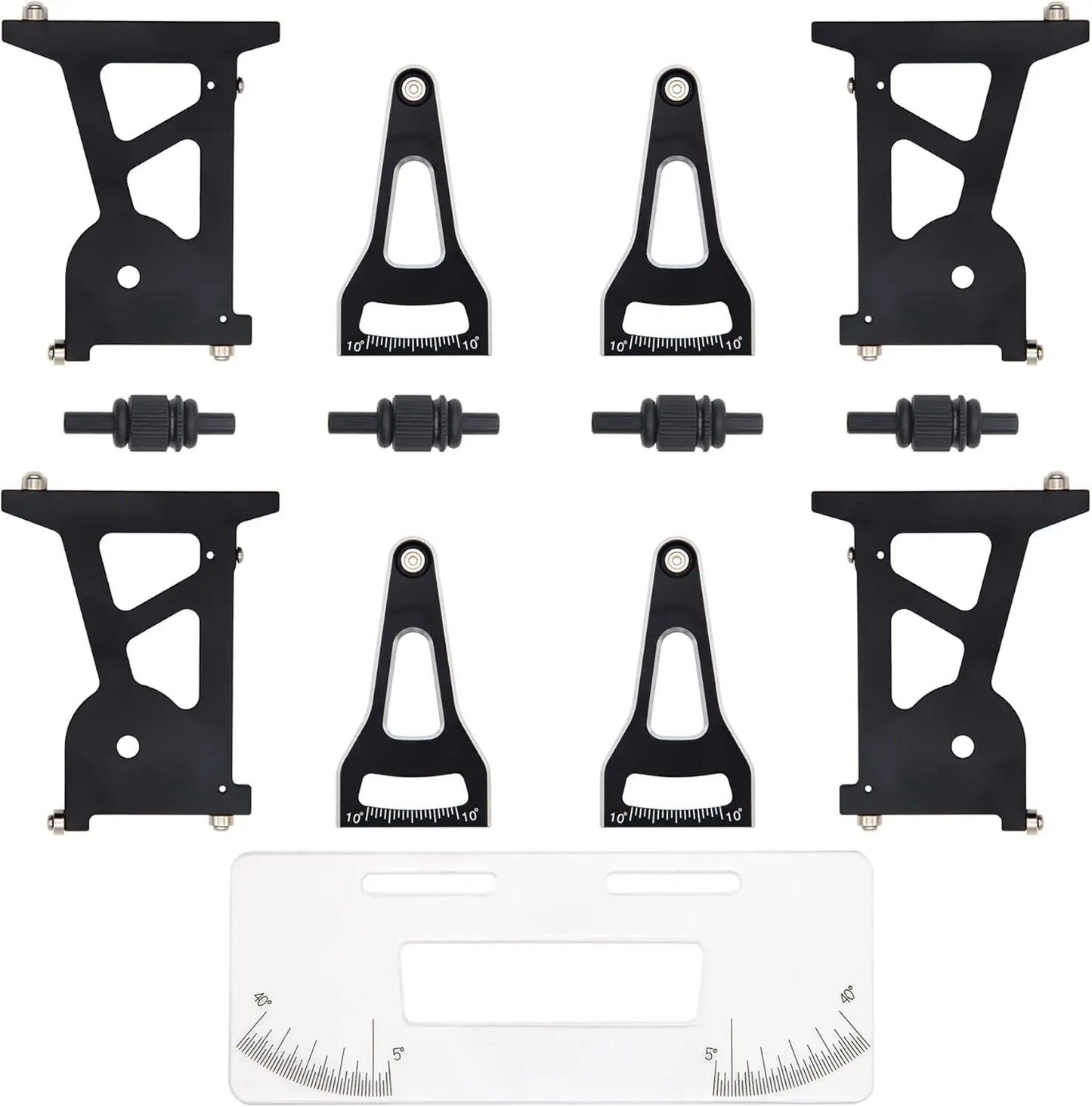1/24 1/28 RC Car Setup System - Precision Ride Height, Camber & Toe Adjustment Tools, Adjustable Suspension Setup Station