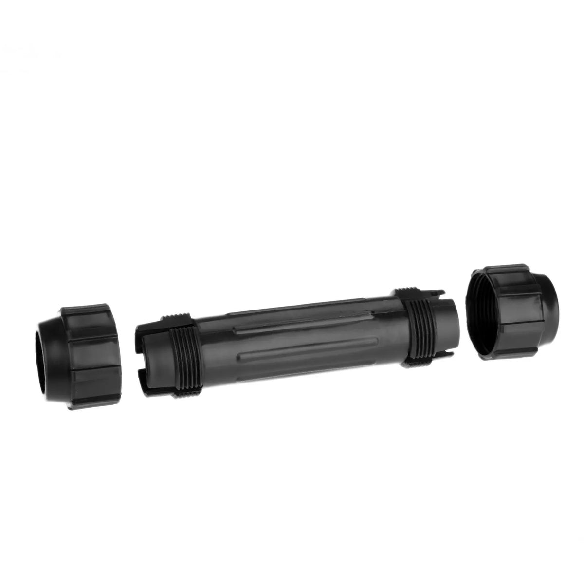 1 Pc Kayak Paddle Boat Oars Canoe Paddles ABS Plastic Connector with Two Threaded Caps Black Boat Accessory