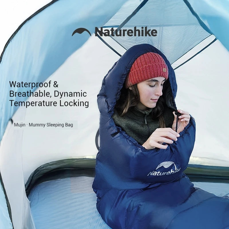 Naturehike Mummy Sleeping Bag -5~7℃ MJ300 / MJ600 for Outdoor Camping Hiking Travel Winter Spring Warm Sleeping Bag Portable