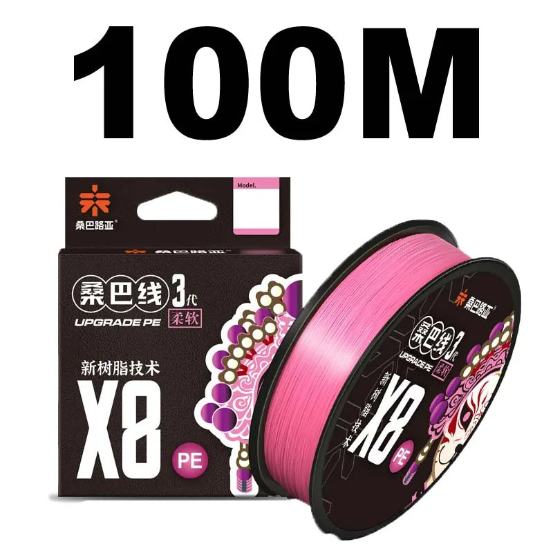 ZUKIBO X8 Braided Fishing Thread Multifilament Line Fishing Gear and Equipment Ocean Fishing Supplies Leashes for Fishing Goods