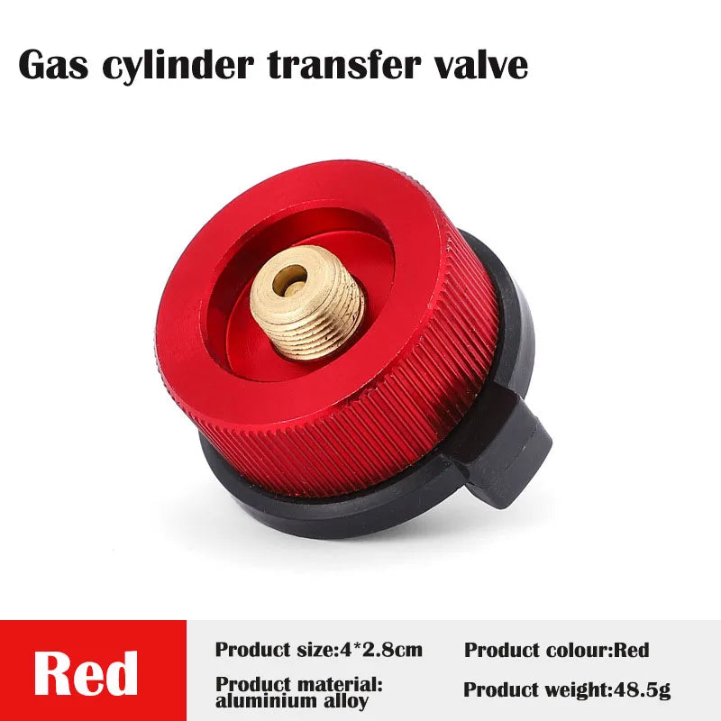 2 Pieces Camping Stove Adapter Propane to Butane Adapter 1 Lb Propane Tank Input and EN417 Lindal Valve Output