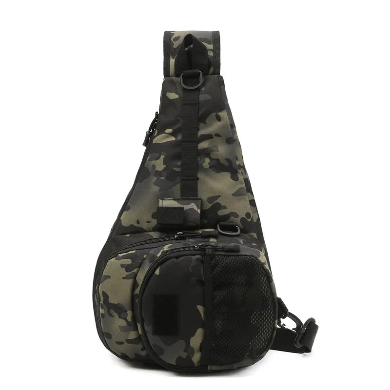 Multifunctional Fishing Lure Bag Waterproof Shoulder Crossbody Fishing Gear Utility Storage Case Men's Fishing Rod Bags XA164WD