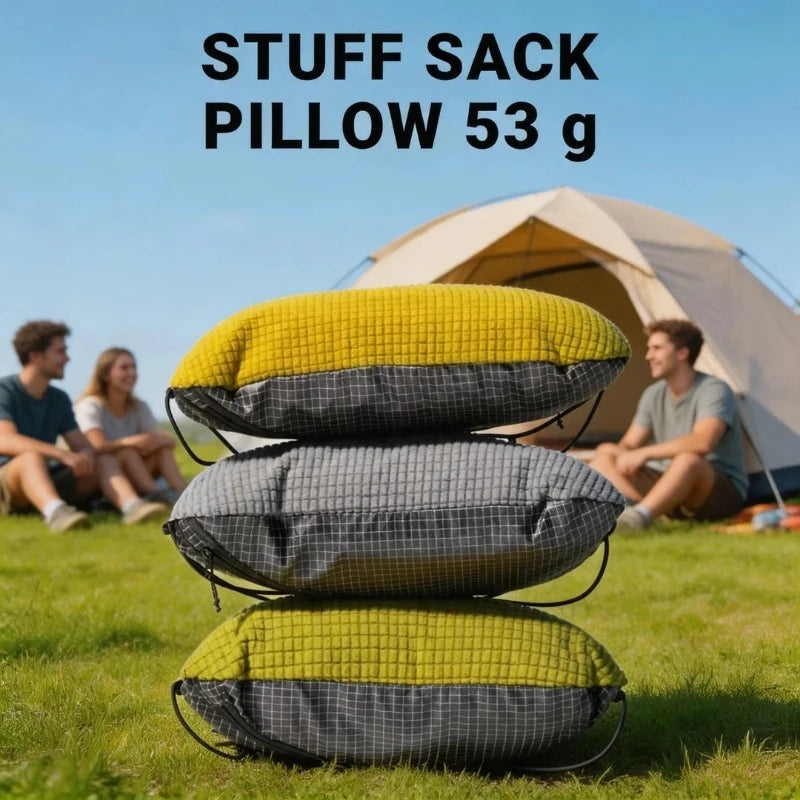Stuff Sack & Pillow 2-in-1 UHMWPE Multifunctional Outdoor Headrest 53g Ultralight Hikers Camping Dyneema Pillowcase Storage Bag